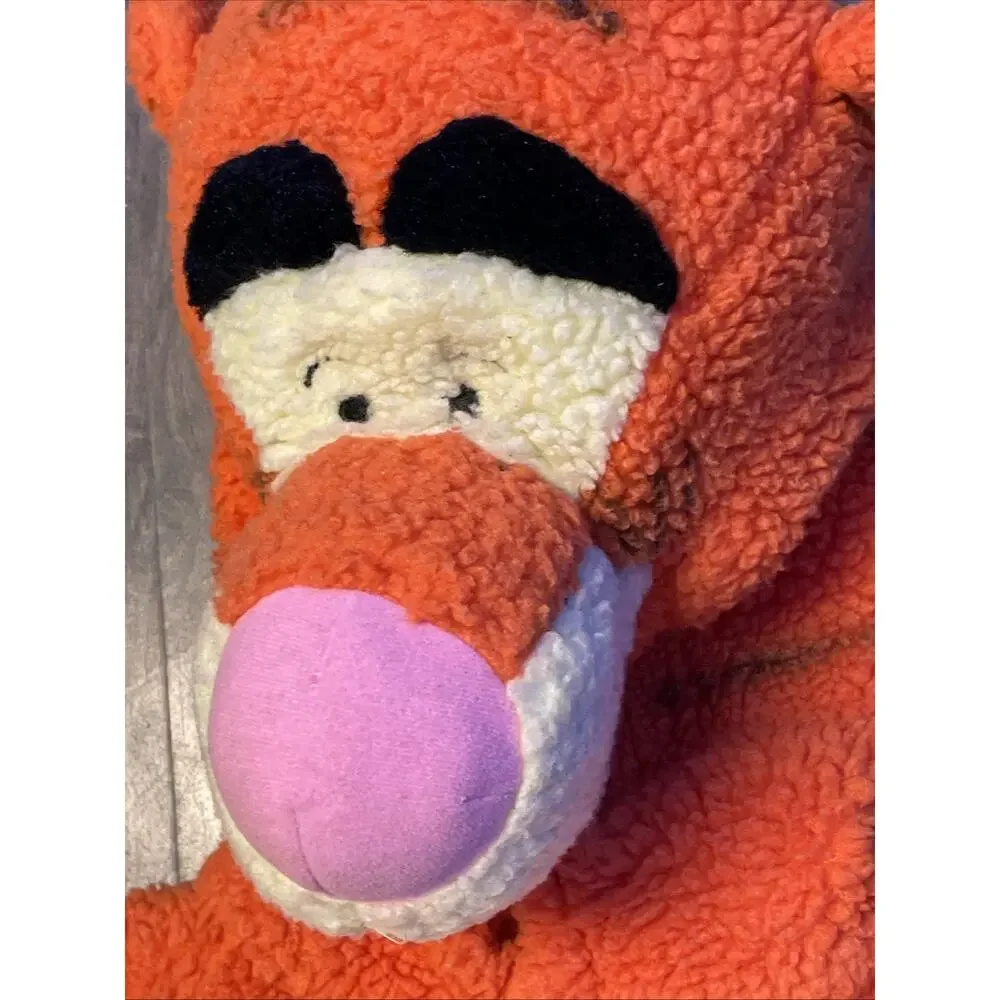 Vintage Disney Store Tigger Costume Baby 2T-4T Plush Sherpa Fleece Jumpsuit 90s